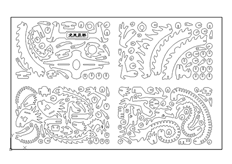 线切3D-龙凤呈祥,线切割图纸免费下载