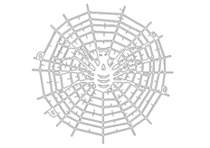 线切割2D-蜘蛛网,线切割图纸免费下载
