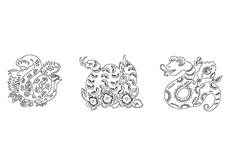 线切割2D-卡通蛇,线切割图纸免费下载